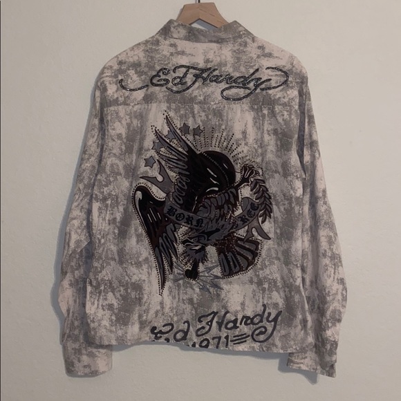Ed Hardy Other - Men’s Ed Hardy Button Down Casual Top